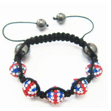 UK flag shamballa nouveaux modèles tendances bijoux 2016 bracelets à perles populaires